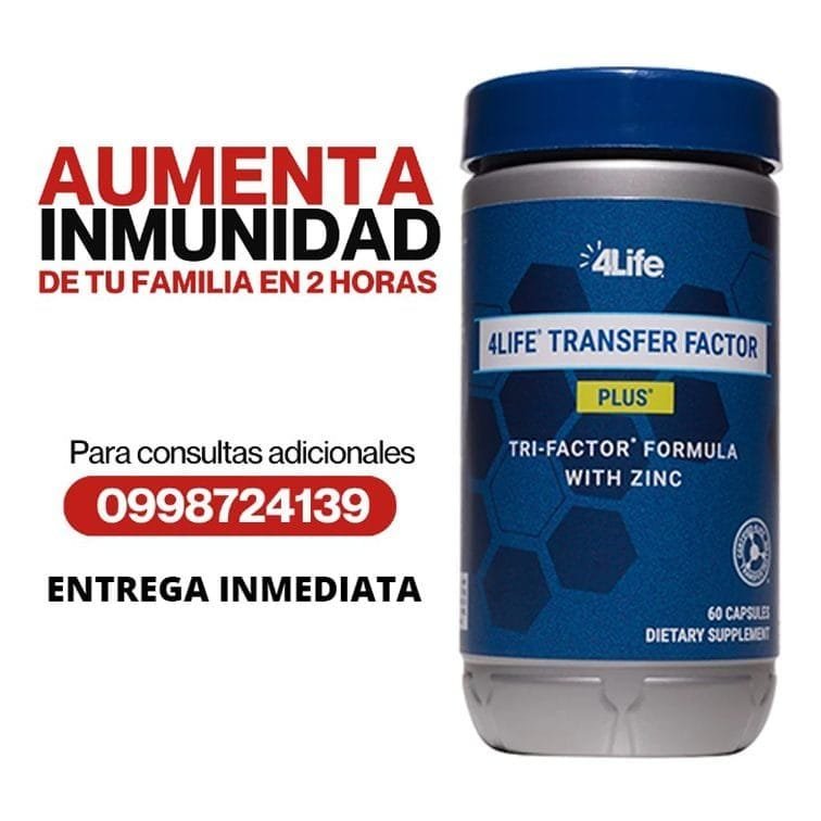 4Life-Transfer-Factor-Plus-Ecuador.jpg Precio 🚀 Price Transfer Factor Plus Fybeca - 90 cápsulas - Imagen 5