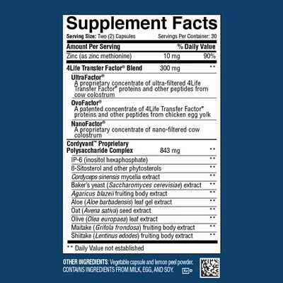 TF_Plus_Veggie_Sup_Facts.webp Precio 🚀 Price Transfer Factor Plus 4Life - Imagen 3