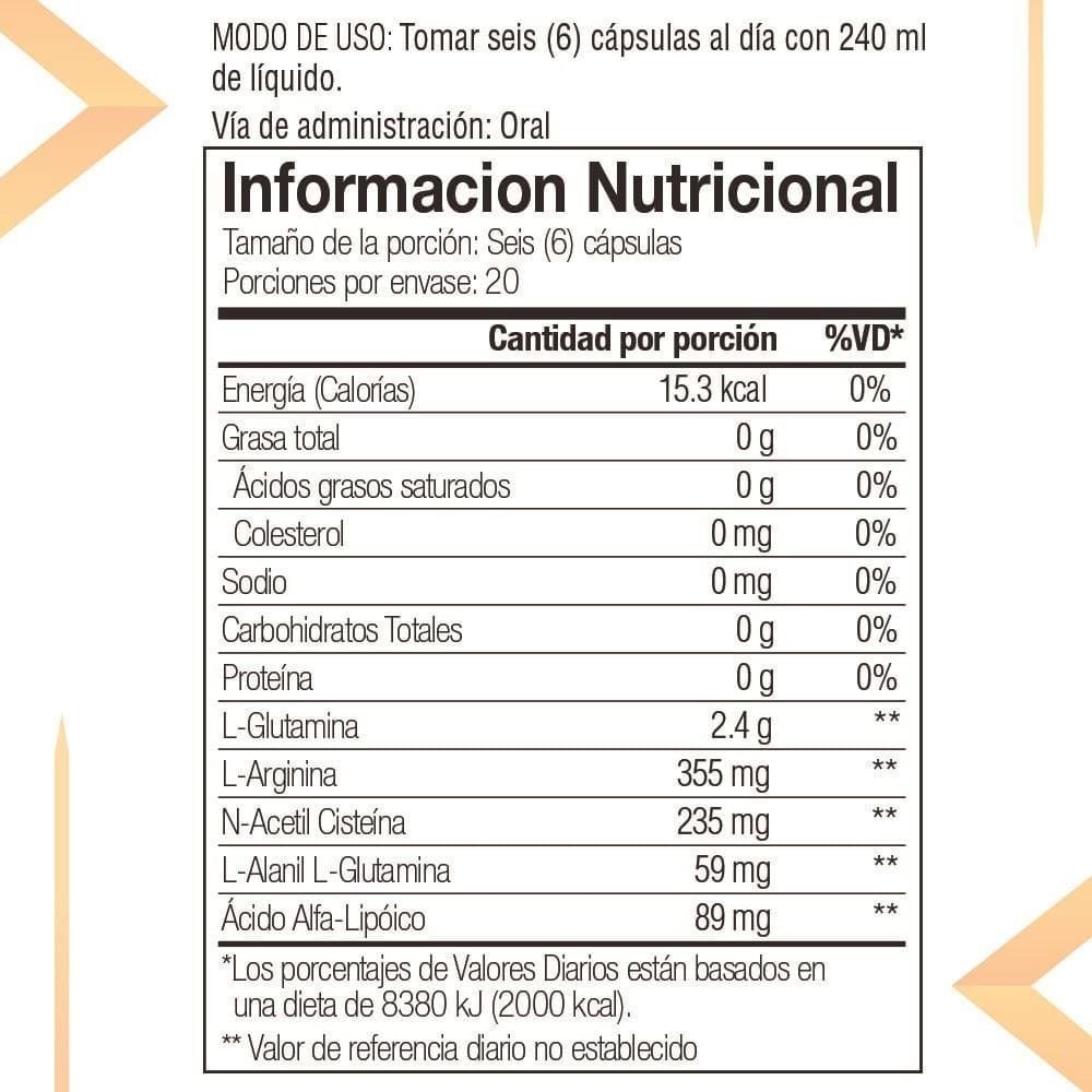 ingredientes-TRANSFER-FACTOR-GLUTAMINE-PRIME-ecuador.jpg Precio 🚀 Price Glutamine Prime 4Life ✅ Apoya la recuperación muscular y sistema inmunológico - Imagen 3