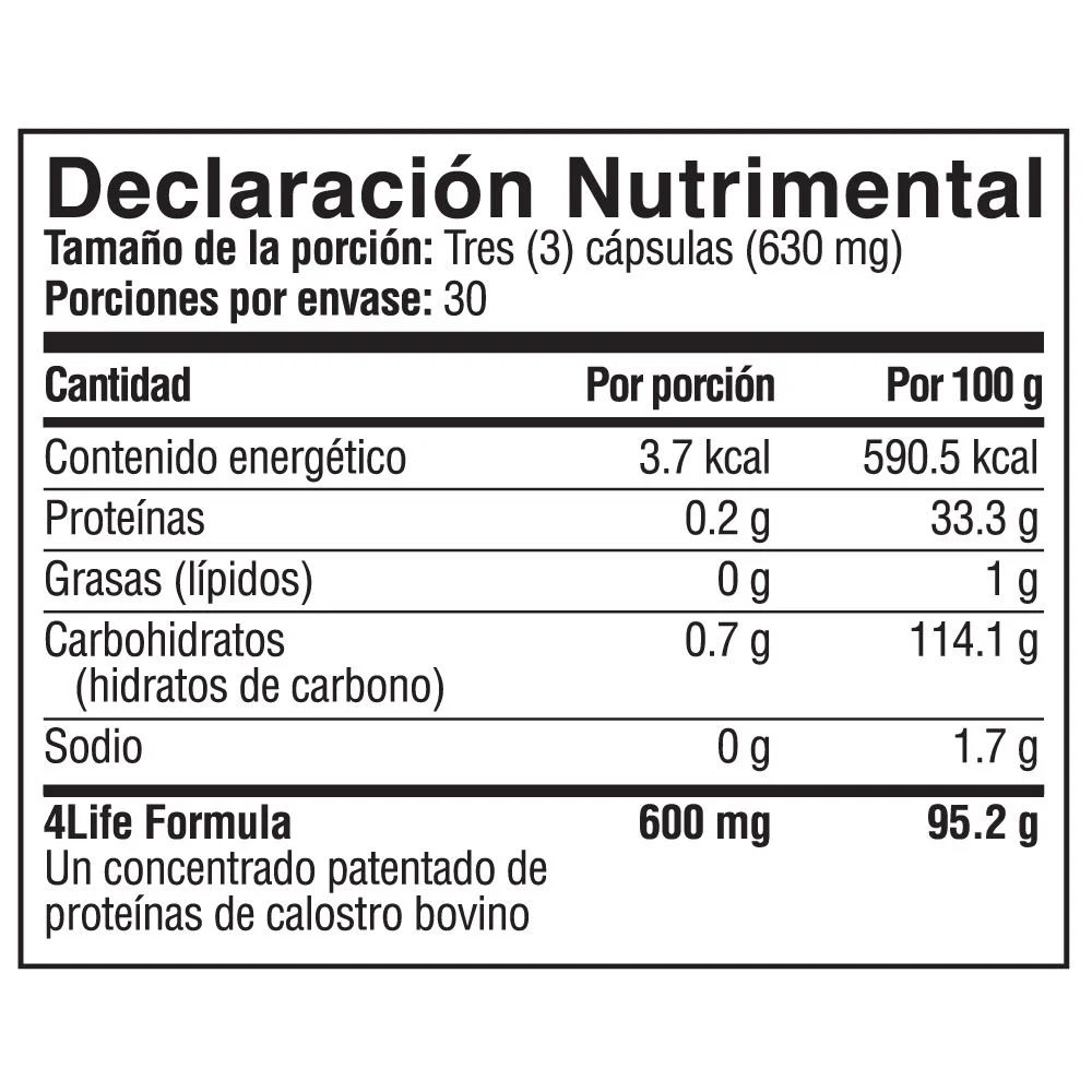 ingredientes-factor-de-transferencia.webp Precio 🚀 Price Transfer Factor Classic 4Life - Imagen 2